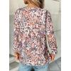 image:imageDokotoo Womens Shirts Lightweight 2026 Summer Fashion 34 Length Sleeve T Shirts Casual Crew Neck Basic BlousesZ Brown