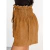image:imageDokotoo Womens Shorts Cotton High Elastic Waisted Pleated Ruffle Beach Flowy Casual Shorts SXL