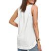 image:imageDokotoo Womens Summer Tank Tops Pleated Crewneck Waffle Knit Tunic Tops Trendy Loose Fit Sleeveless Blouses