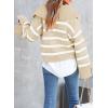 image:imageDokotoo Womens Sweaters Fall Clothes for Women 2023 Trendy Autumn Fashion Ladies Sweaters Fall Tops for Women Lightweight V Neck Cute Soft Winter Knit Pullover Sweaters A Khaki