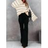 image:imageDokotoo Womens Sweaters Fall Clothes for Women 2023 Trendy Autumn Fashion Ladies Sweaters Fall Tops for Women Lightweight V Neck Cute Soft Winter Knit Pullover Sweaters A Khaki