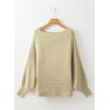 image:imageDokotoo Womens Sweaters Off The Shoulder 2025 Fall Batwing Casual Loose Fashion Sweater PulloversApricot