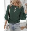 image:imageDokotoo Womens Sweaters Off The Shoulder 2025 Fall Batwing Casual Loose Fashion Sweater PulloversBlackish Green