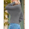 image:imageDokotoo Womens Sweaters Off The Shoulder 2025 Fall Batwing Casual Loose Fashion Sweater PulloversSleet