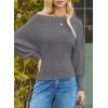 image:imageDokotoo Womens Sweaters Off The Shoulder 2025 Fall Batwing Casual Loose Fashion Sweater PulloversSleet