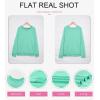 image:imageDokotoo Womens Sweatshirt 2024 Crewneck Long Sleeve Casual Loose Pullover Sweatshirts Tops ShirtsA Green1