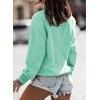 image:imageDokotoo Womens Sweatshirt 2024 Crewneck Long Sleeve Casual Loose Pullover Sweatshirts Tops ShirtsA Green1