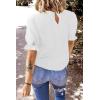 image:imageDokotoo Womens Tops Trendy 2025 Spring Summer Short Sleeve Shirts Business Casual Dressy BlousesWhite