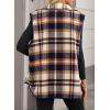 image:imageDokotoo Womens Vest 2024 Fall Fashion Lapel ButtonDown Sleeveless Casual Oversized Outerwear Plaid Jacket Coat with Pockets