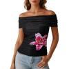 Black Big Floral