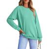 image:imageDokotoo Womens Sweatshirt 2024 Crewneck Long Sleeve Casual Loose Pullover Sweatshirts Tops ShirtsA Green1