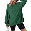image:imageDokotoo Womens Tops Long Sleeve Tunic Tops Loose Fit Dressy Casual Blouses Crewneck Pullover Tops Fall Outfits 2024