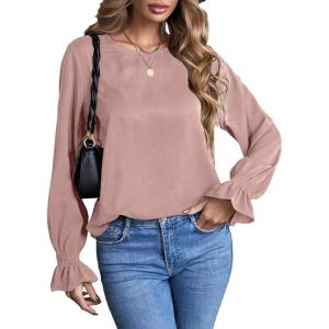 image:imageDokotoo Womens Crew Neck TShirtT Pink