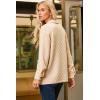 image:imageDokotoo Casual Quilted Jackets for Women Button Down Collared Long Sleeve Coats with PocketsApricot