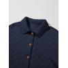 image:imageDokotoo Casual Quilted Jackets for Women Button Down Collared Long Sleeve Coats with PocketsNavy Blue