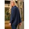 image:imageDokotoo Casual Quilted Jackets for Women Button Down Collared Long Sleeve Coats with PocketsNavy Blue
