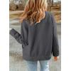 image:imageDokotoo Jackets for Women Casual Long Sleeve Collared Jacquard Coats Trendy Button Down Shacket Jacket with PocketsGrey