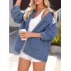 image:imageDokotoo Jean Jacket Women Trendy Fall Fashion Long Sleeve Denim Jacket Corduroy Collar Barn Jackets Oversized Coat 2025Deep Blue
