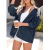 image:imageDokotoo Jean Jacket Women Trendy Fall Fashion Long Sleeve Denim Jacket Corduroy Collar Barn Jackets Oversized Coat 2025Dirty Blue
