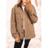 image:imageDokotoo Jean Jacket Women Trendy Fall Fashion Long Sleeve Denim Jacket Corduroy Collar Barn Jackets Oversized Coat 2025Mustard