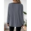 image:imageDokotoo Long Sleeve Shirts for Women Casual Fashion Loose Fit Womens Tops Crewneck Basic Pullover TunicsDark Grey