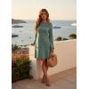 image:imageDokotoo Spring Dresses for Women 2026 Crochet Lace Neck Long Sleeve A Line Shift Dress Flowy Swing Mini DressCanton