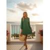 image:imageDokotoo Spring Dresses for Women 2026 Crochet Lace Neck Long Sleeve A Line Shift Dress Flowy Swing Mini DressKelly Green