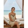 image:imageDokotoo Summer Dresses for Women 2026 Beach Vacation Sundress V Neck Embroidered Spaghetti Strap Beach Cover UpApricot Cream