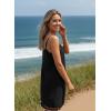 image:imageDokotoo Summer Dresses for Women 2026 Beach Vacation Sundress V Neck Embroidered Spaghetti Strap Beach Cover UpTropical Nightblack