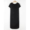image:imageDokotoo Summer Dresses for Women 2026 Casual Maxi Dress V Neck Cap Sleeve Long Sundress with Pockets Beach VacationBlack