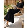 image:imageDokotoo Summer Dresses for Women 2026 Casual Maxi Dress V Neck Cap Sleeve Long Sundress with Pockets Beach VacationBlack