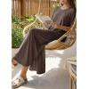 image:imageDokotoo Summer Dresses for Women 2026 Casual Maxi Dress V Neck Cap Sleeve Long Sundress with Pockets Beach VacationChicory Coffee