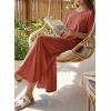 image:imageDokotoo Summer Dresses for Women 2026 Casual Maxi Dress V Neck Cap Sleeve Long Sundress with Pockets Beach VacationClay