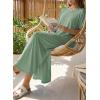image:imageDokotoo Summer Dresses for Women 2026 Casual Maxi Dress V Neck Cap Sleeve Long Sundress with Pockets Beach VacationGrass Green