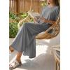 image:imageDokotoo Summer Dresses for Women 2026 Casual Maxi Dress V Neck Cap Sleeve Long Sundress with Pockets Beach VacationGray