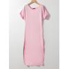 image:imageDokotoo Summer Dresses for Women 2026 Casual Maxi Dress V Neck Cap Sleeve Long Sundress with Pockets Beach VacationPink