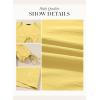 image:imageDokotoo Summer Dresses for Women 2026 Casual V Neck Bow Tie Short Sleeve Empire Waist ALine Mini DressYellow Cream