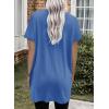 image:imageDokotoo Summer Dresses for Women 2026 Short Sleeve T Shirt Dress Loose Mini Dresses with PocketsA Blue