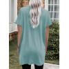 image:imageDokotoo Summer Dresses for Women 2026 Short Sleeve T Shirt Dress Loose Mini Dresses with PocketsA Green
