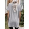 image:imageDokotoo Summer Dresses for Women 2026 Short Sleeve T Shirt Dress Loose Mini Dresses with PocketsA Grey