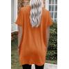 image:imageDokotoo Summer Dresses for Women 2026 Short Sleeve T Shirt Dress Loose Mini Dresses with PocketsA Orange