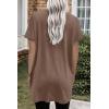 image:imageDokotoo Summer Dresses for Women 2026 Short Sleeve T Shirt Dress Loose Mini Dresses with PocketsA1 Brown