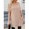 image:imageDokotoo Summer Dresses for Women 2026 Short Sleeve T Shirt Dress Loose Mini Dresses with PocketsA1 Khaki
