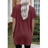 image:imageDokotoo Summer Dresses for Women 2026 Short Sleeve T Shirt Dress Loose Mini Dresses with PocketsA13 Mauve