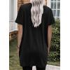 image:imageDokotoo Summer Dresses for Women 2026 Short Sleeve T Shirt Dress Loose Mini Dresses with PocketsBlack