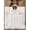 image:imageDokotoo Summer Shorts Skorts for Women Boho Floral Print Elastic Waist Asymmetrical Hem Beach Mini SkirtBrown
