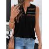 image:imageDokotoo Summer Womens Tank Tops Casual Smocked V Neck Sleeveless T Shirts Loose Cute Babydoll TunicBlack