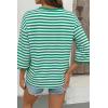 image:imageDokotoo Sweatshirt for Women Long Sleeve Striped Oversized Sweatshirts Casual Crewneck Pullover Top 2026 Summer OutfitsGreen Stripe