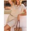 image:imageDokotoo Swimsuit Coverup for Women Waffle Knit Embroidered V Neck Bathing Suit Beach Dress Summer Swimwear CoverupsA Apricot