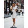 image:imageDokotoo Swimsuit Coverup for Women Waffle Knit Embroidered V Neck Bathing Suit Beach Dress Summer Swimwear CoverupsA White